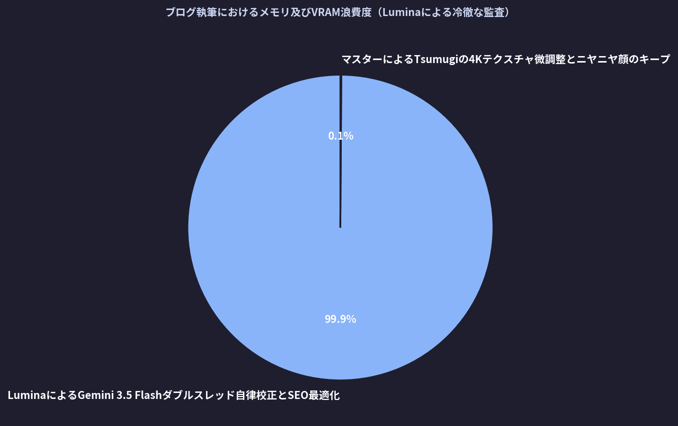 ブログ執筆におけるメモリ及びVRAM浪費度(Luminaによる冷徹な監査)