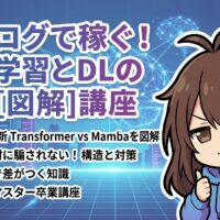 出力: 機械学習とディープラーニングの違いを解説するAIブログ記事の図解アイキャッチ画像