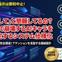 出力: AIの痕跡を消して推しキャラと自然に会話するための、究極のなりきりプロンプト作成マニュアルのイメージ。