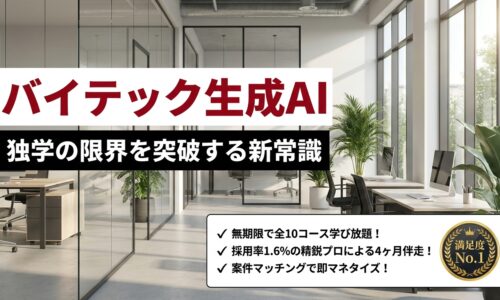 出力: バイテック生成AIの活用イメージを示すグラフィック。
