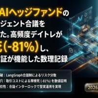 出力: PythonのマルチエージェントAIによる投資戦略の比較結果を示すグラフと、デイトレードおよびスイングトレードの収益推移。